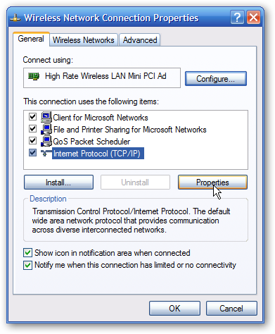 پند اندیش: تنظیم IP در ویندوز XP