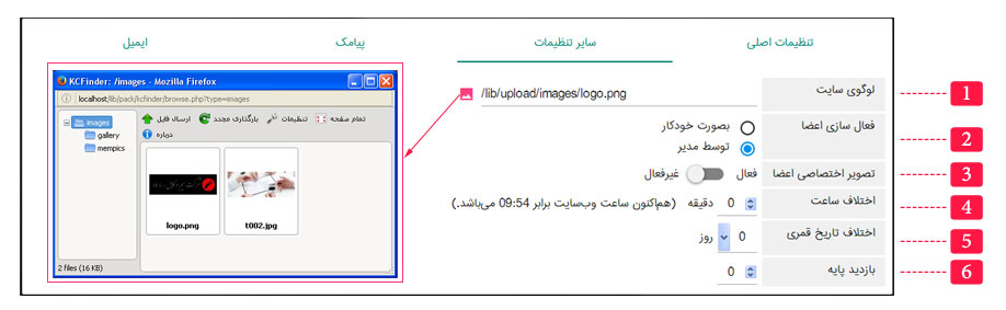 پند اندیش - آموزش تنظیمات اصلی 