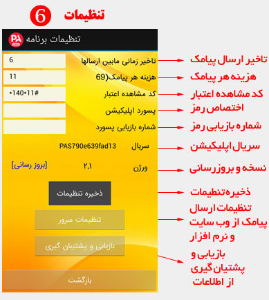 پند اتدیش | راهنمای اپلیکیشن ارسال پیامک