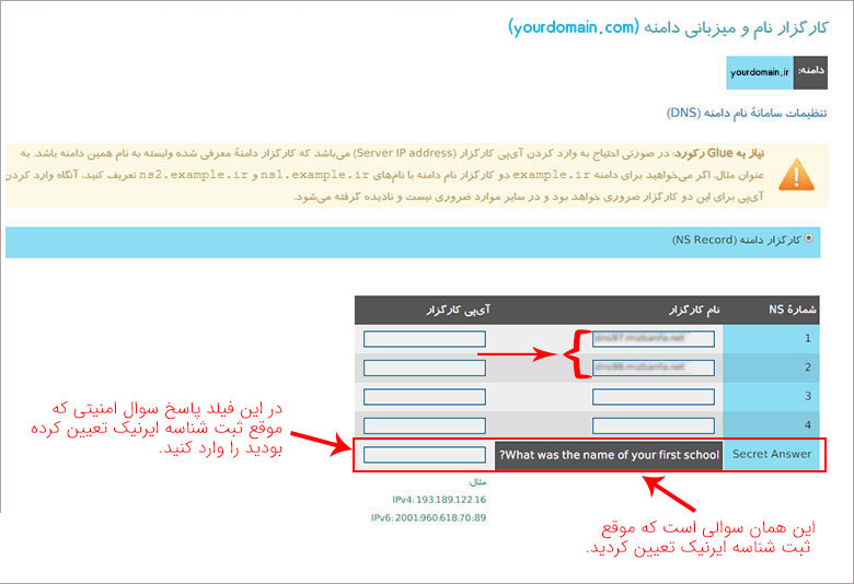 پند اندیش | نحوه تغییر DNS یک دامنه در ایرنیک